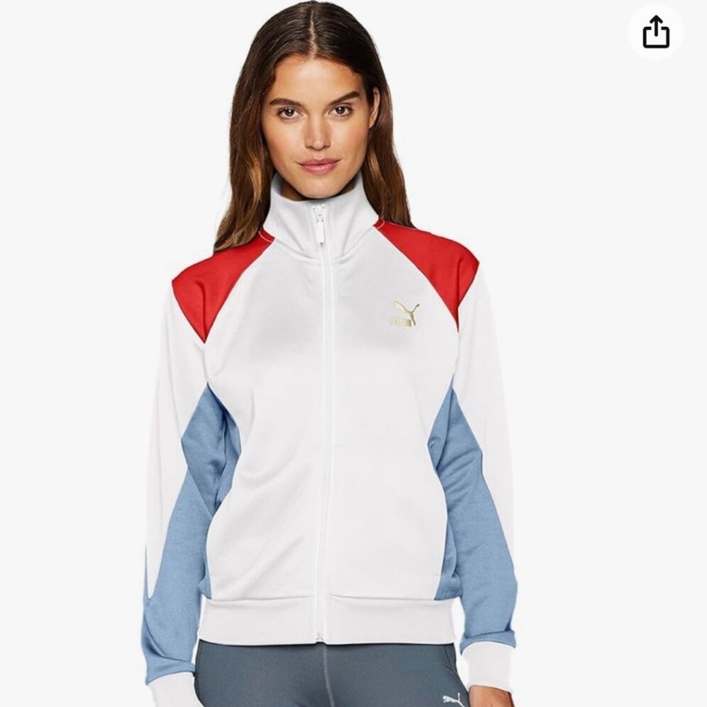 Vintage Puma zip up track jacket - S -